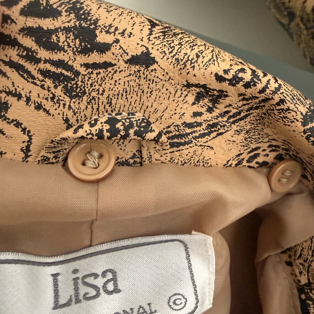 Vintage Lisa International Tiger Suede Jacket | Size M - Picture 5 of 13